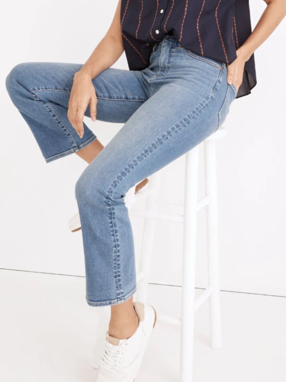 Madewell: Mid-Rise Cali Demi-Boot Jeans, Size 29, Dorrance Wash